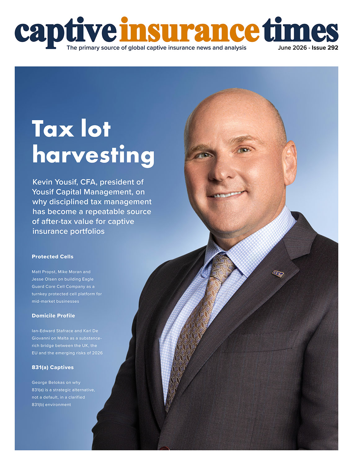 Captive Insurance Times issue front cover