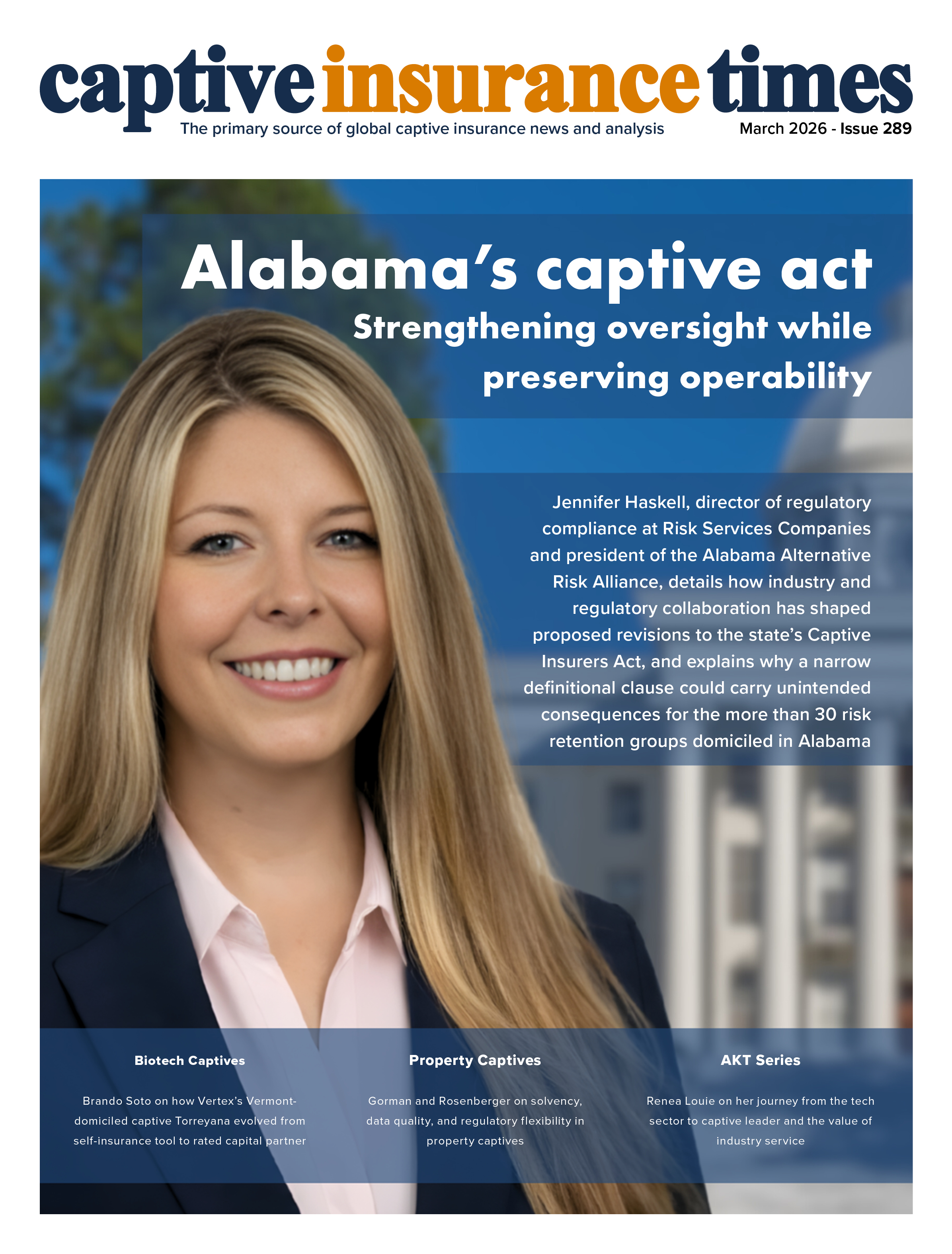 Captive Insurance Times issue front cover